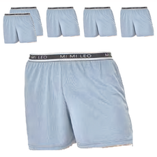 MI MI LEO 台製 男款 彈力織帶竹炭內褲 6件組