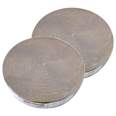 Necoichi 貓壹 抓抓盆補充包 瓦楞紙 玉米膠, 櫻桃木紋, 2個, 39 x 39 x 4cm