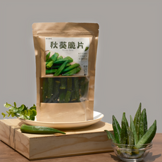 伊貝果然 秋葵脆片, 1個, 100g