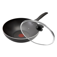 Tefal 特福 爵士系列 不沾鍋炒鍋 + 玻璃蓋, 28cm, 1組