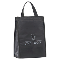 保溫長款收納袋 外層牛津布 內裡珍珠棉+防水PVC, 33 x 25 x 16cm, 黑色仙人掌, 1個