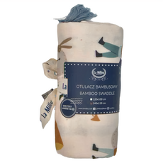 La Millou 竹纖涼感巾 100%竹纖維, 兔兔音樂節 藍色, 1條