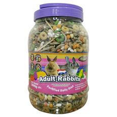 阿曼特 兔子蔬果主食，精選天然食材，添加益生菌，營養豐富，兼具磨牙效果, 2kg, 1罐