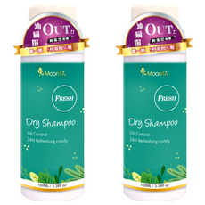Moon17 夢17 東方森林乾洗髮噴霧, 100ml, 油脂OUT 無添加酒精 24H清爽舒適, 2瓶