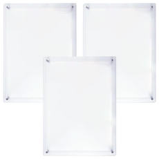 W.I.P 台灣聯合文具 A4吊掛式證件相框架 壁掛式設計 直/橫皆可使用, 透明色, 3個