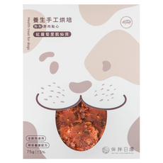 伴拌日嚐 明目養護仙貝, 紅蘿蔔里肌, 75g, 1盒