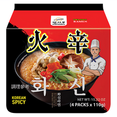 mensabu 麵師父 韓式火辛拉麵 440g, 4包