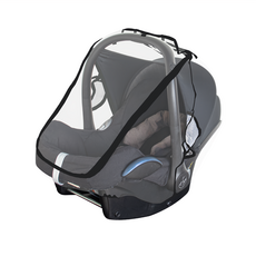 OhBabyLuxury 汽座提籃專用雨罩, 黑色, 1個