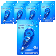 DADA 性價比修改膠帶 CR-K16 6M, 顏色隨機, 12個