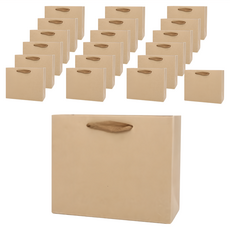 葉子小舖 牛皮手提袋 牛皮紙袋 橫 32 x 11.5 x 28cm, 20個