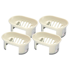 亞晨 YI SHUIN 佳人皂盒 尺寸15.8x10.9x7.1cm, 白, 4個