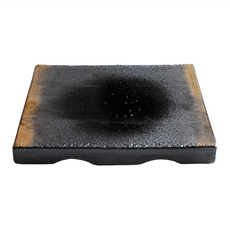 佐和陶瓷 黑吹23.5厚角皿, 混色, 1個