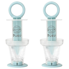 PUKU 藍色企鵝 奶嘴式餵藥器, P16902-899, 2組
