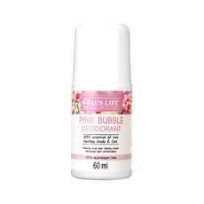 AUS LIFE 澳思萊 粉紅綠茶體香劑 滾珠設計 玫瑰精華 不含鋁鹽 清新香氛, 60ml, 1件