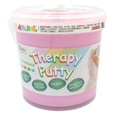 Q-doh 有機矽職能握力黏土 量量桶 無味無毒 可重複使用, 粉色, 1kg, 1盒