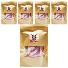 港媽私房手作 手工無鹽蔬果1mm麵條 火龍果口味, 200g, 5包