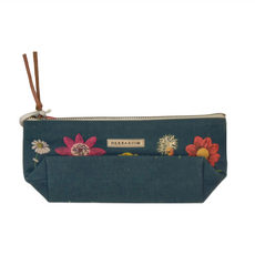 Cavallini & Co. 美國復刻文房 Herbarium mini pouch, 花草圖鑑, 1個