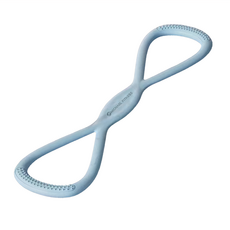 MICHAEL FITNESS 麥克健身 雙股防斷8字拉力繩 25磅, 矽膠材質, 高強度拉伸, 晨霧藍, 1個