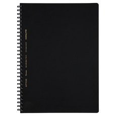 KOKUYO 國譽 SOFT軟線圈筆記本 方眼罫 B5 70頁, 黑色, 1本