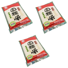 米屋 圓糯米, 台灣產 100%, 600g, 3包