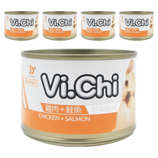 Vi.Chi 全犬種 經典 犬罐, 雞肉 + 鮭魚, 160g, 5罐