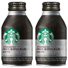 STARBUCKS 星巴克 派克市場黑咖啡, 275ml, 2罐
