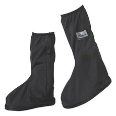 阿莎&布魯 高筒PVC加厚款防滑防雨鞋套, 腳踝調整綁帶設計, 反光設計, 黑色, 1雙