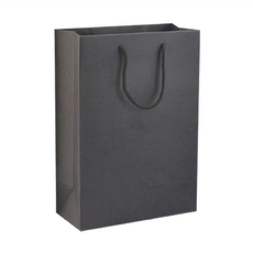 黑卡紙袋，250g 磅數黑卡紙+PP帶, 多種尺寸可選, 30 x 10 x 40cm, 黑直8, 10個