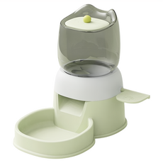 毛皇上 自助按壓餵食器 750g, 1個, 綠色, 2L