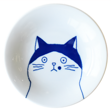 佐和陶瓷國際有限公司 野良貓14皿 日本製 120ml, 1個, 白色