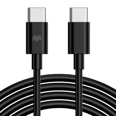 Goospery Type-C to Type-C 高速充電傳輸線, 2m, 1個, 黑色