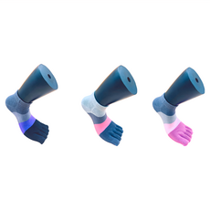 足健美襪品 台製精梳棉不起毛球五趾襪 6雙