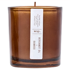 wxy. Amber 蠟燭, 佛手柑油 + 竹, 142g, 1個