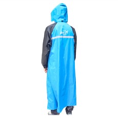 RK-1 雨王 炫採型前開防漏雨衣, 超強抗水 有效抵抗捷水, 110cm超長拉鍊, 藍色, 5XL