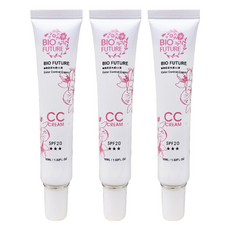BIO FUTURE 苾菲絲 無暇肌密光感CC霜 SPF20 30ml, 單色, 3條