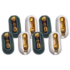 輕奢風360度旋轉掛衣勾組 白色 4個 + 綠色 4個 200g, 白色 + 綠色, 1組