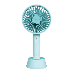 aiwa 愛華 USB 手持小電風扇 7片 3段風力調整 2000mAh大容量電池, FH7DG, 綠色