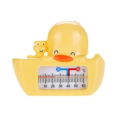 PiYOPiYO小鴨兩用水溫計、可愛小鴨造型, 黃色