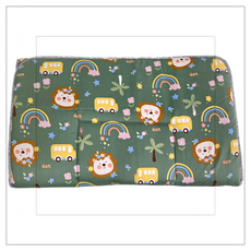 純棉加厚嬰兒床墊, 120 x 70cm, 獅子咘咘車, 1個