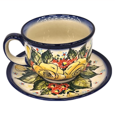 波蘭陶Cerraf 花茶杯盤組 200ml, BNV85, 1組