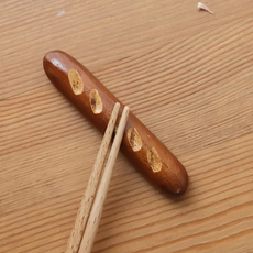 B.Baguette 法棍筷架 天然木材, 法棍, 1個