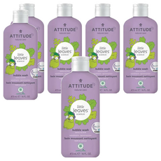 ATTITUDE 艾特優 兒童泡泡浴，香草&梨，473mL, 6瓶