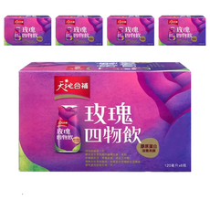 天地合補 膠原蛋白玫瑰四物飲，添加玫瑰果，120毫升 x 6瓶, 720ml, 5盒