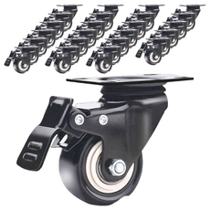 超靜音萬向旋轉活動輪 螺絲活動款,24個,25 x 40 x 7mm