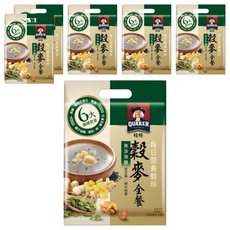QUAKER 桂格 每日營養穀珍穀麥全餐 無添加糖 10包, 230g, 6袋
