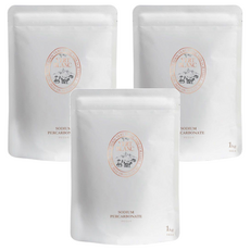 VERT BLANC 高級天然活氧漂白粉, 韓國原裝進口, 純天然單一成分, 漂白去污除異味, 1kg, 3袋