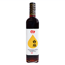 龍宏 輕焙初榨 白麻純香油, 500ml, 1瓶