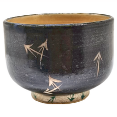 銀彩松葉煎茶杯, 陶瓷材質, 適用溫度-30°C~100°C, 日本產, 1個