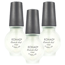 KONAD 香氛指緣油 茉莉 小瓶裝 方便攜帶 快速乾燥 清新淡雅, 11ml, 3瓶