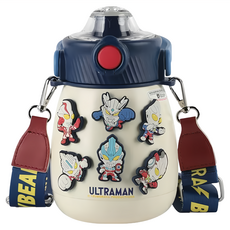BEDDYBEAR 杯具熊 不鏽鋼保溫嘟嘟桶 316不鏽鋼材質 大容量 可拎可背, 奧特曼SD系列平成英雄, 850ml, 1個